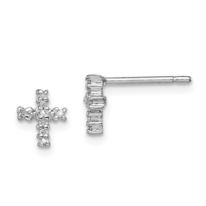 DIAMOND CROSS EARRINGS