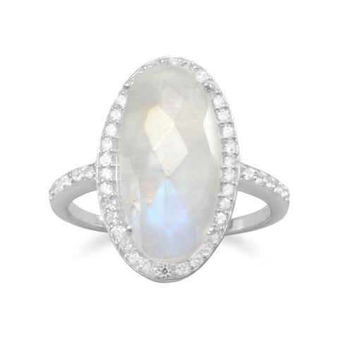 OVAL MOONSTONE RING