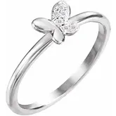 DIAMOND BUTTERFLY RING