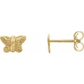 BUTTERFLY STUD EARRINGS