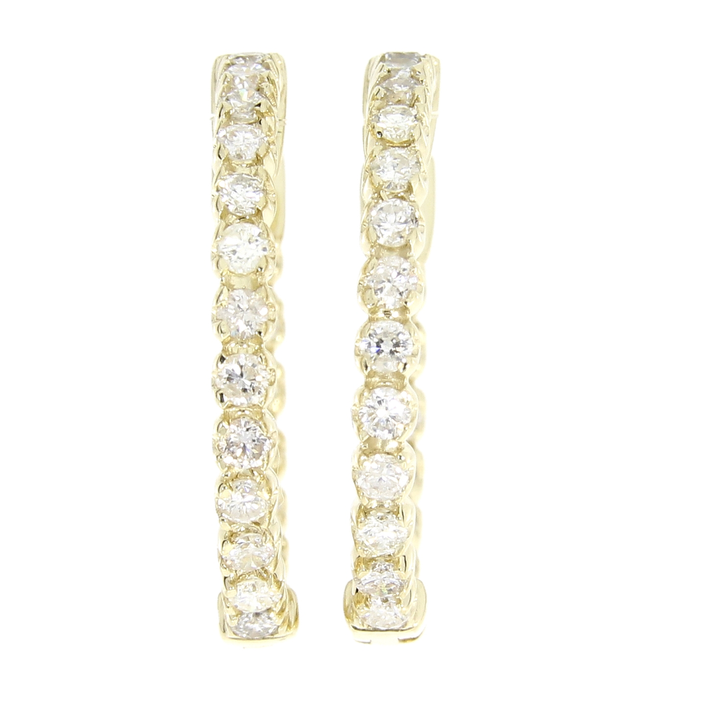 DIAMOND HOOP EARRINGS