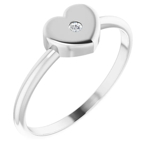 DIAMOND HEART RING