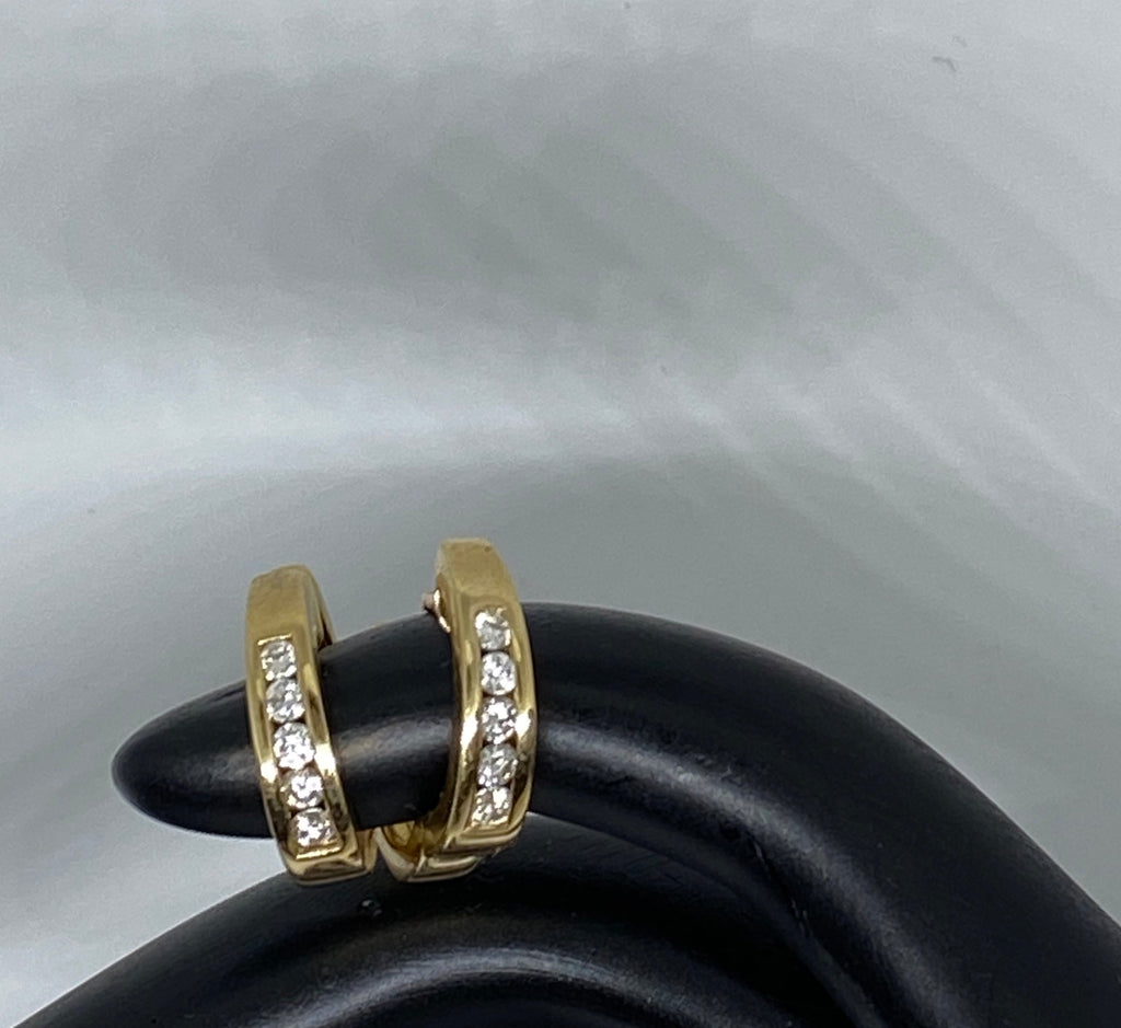 DIAMOND HOOP EARRINGS