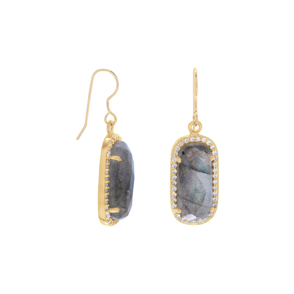 LABRADORITE DANGLE EARRINGS